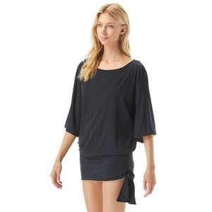 Michael Michael Kors Classic Side Tie Cover-Up Black LG